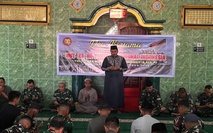 Kodim 1710/Mimika Gelar Doa Bersama Dalam Rangka Memperingati HUT TNI ke-80
