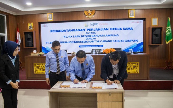 BRI Finance dan Kejaksaan Negeri Bandar Lampung Perkuat Sinergi melalui Penandatanganan Kerja Sama Hukum