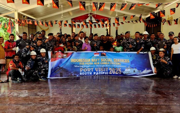 Satgas Port Visit TNI AL di Papua New Guinea 