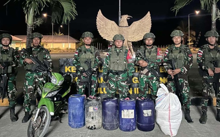 Satgas Pamtas Yonarmed 12 Kostrad Pos Motamasin 