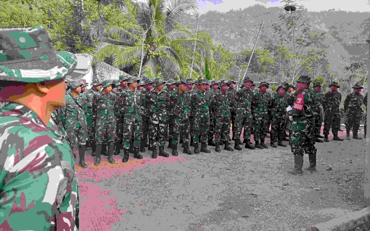 Apel satgas TMMD ke 126 Kodim Pacitan, Kamis (9/10)