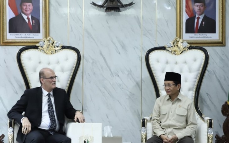 Menag Nasaruddin Umar bersama Dubes Suriah di Jakarta, Kamis (9/10)