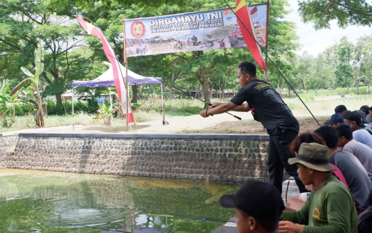Lomba mancing Kodim 0801/Pacitan, Minggu (19/10)