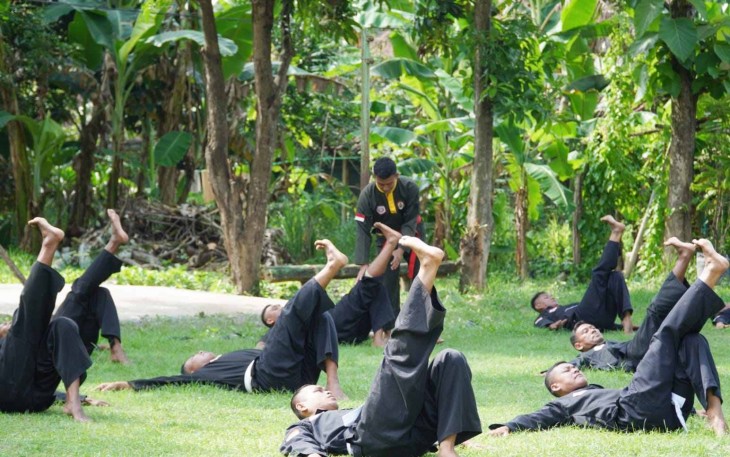 Peragaan jurus pencak silat militer 
