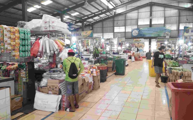 Suasana Pasar Sukatani Tapos Kota Depok 
