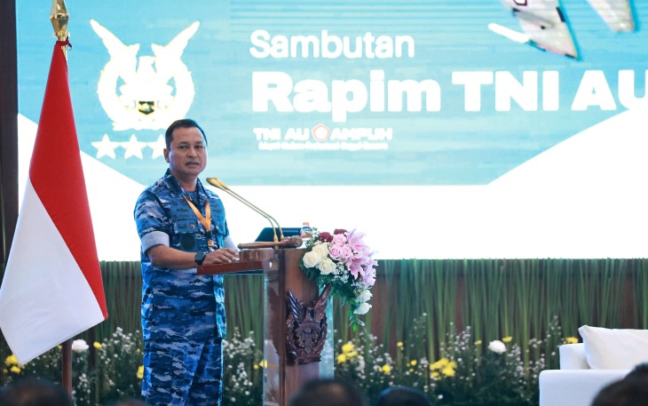 Danlanud Raden Sadjad Natuna saat Hadiri Rapim TNI AU 2025