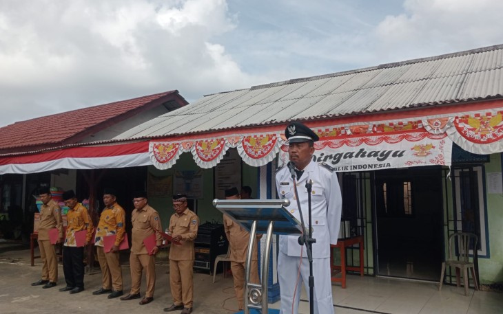 Desa Tulus Ayu Gelar Upacara Peringatan HUT Ke-80 RI