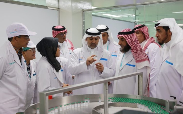 Kunjungan delegasi kementerian kesehatan Arab Saudi di PT Biofarma, Bandung, Selasa (25/2)