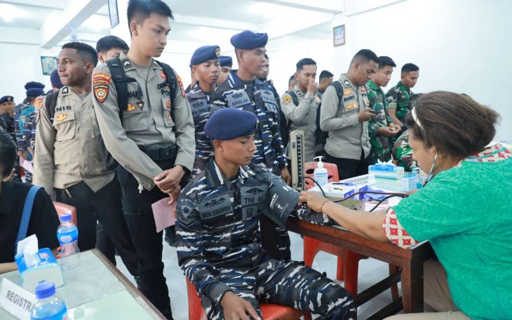 Donor darah prajurit Koarmada III Sorong