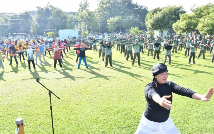 Persit Kodim Ponorogo Olahraga Dilanjut Halal Bihalal