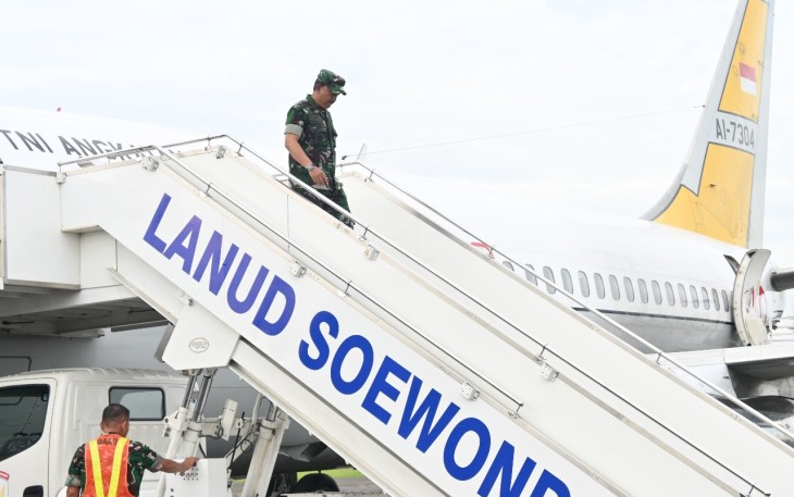 Danlanud Suewondo Terima Sambut Pangkoopsudnas Didampingi Pangkoopsud I Dalam Rangka Revitalisasi Pangkalan TNI AU Soewondo