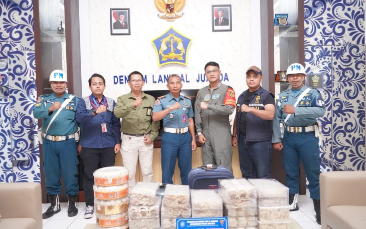TNI AL Gagalkan Upaya Pengiriman Sarang Burung Walet Tanpa Dokumen Resmi 
