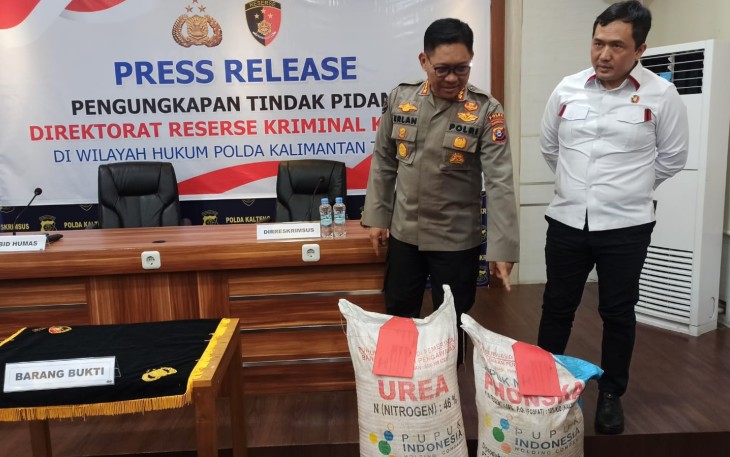Ditreskrimsus Polda Kalteng Berhasil Ungkap Penyalahgunaan Pupuk Bersubsidi Capai 8 Ton di Palangka Raya