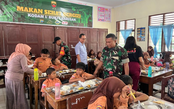 Kodam I/BB Gelar Program Makan Sehat Bergizi
