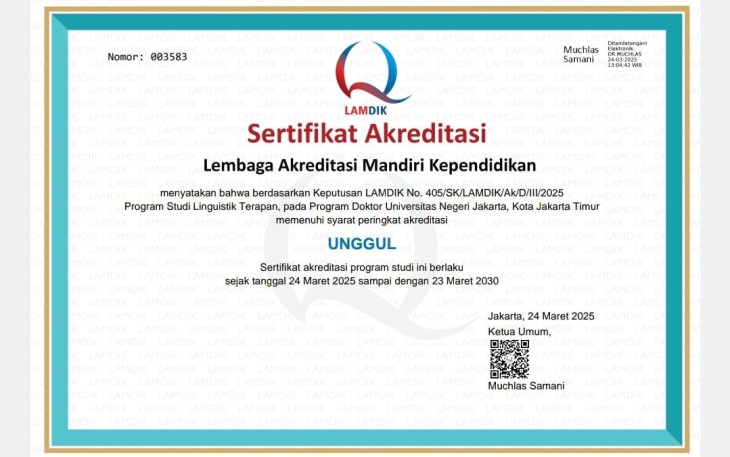 Sertifikasi Akreditasi Unggul