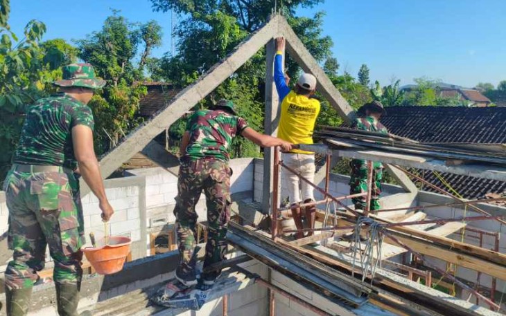 Sasaran fisik renovasi rumah TMMD Kodim Nganjuk