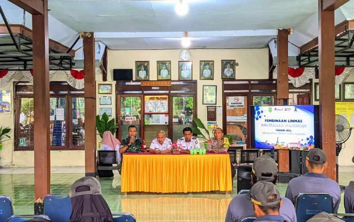 Pembinaan linmas di wilayah desa binaan 