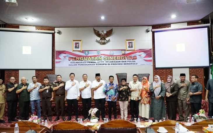 Pemprov Bengkulu Komitmen Wujudkan Pemerintahan Bersih Tanpa Korupsi