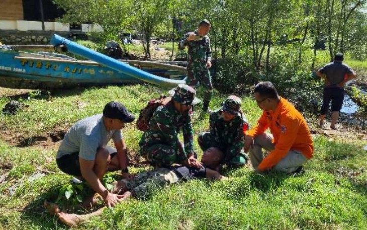 Latihan penanggulangan bencana