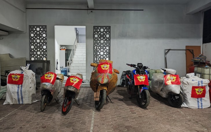 Bea Cukai Lhokseumawe Bongkar Gudang yang diduga menimbun Barang Impor Ilegal Temukan Motor Mewah Tanpa Dokumen