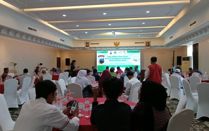 Suasana pengukuhan pengurus DPD Joglosemar di Surakarta, Sabtu (5/7)