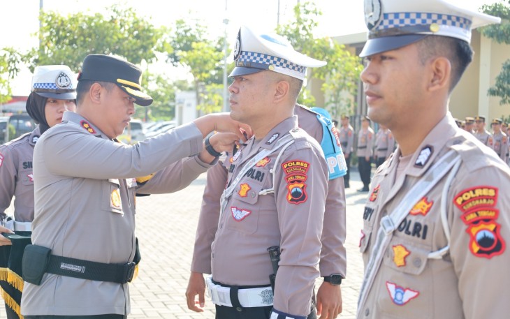 Polres Sukoharjo Gelar Apel Operasi Patuh Candi 2025