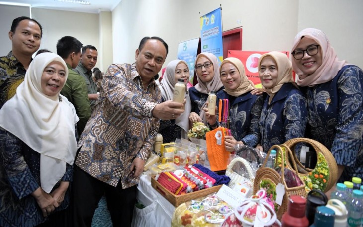 Menkop, saat membuka acara Gebyar Koperasi dan UMKM dalam rangka memperingati Hari Koperasi Nasional ke-78, di Tangerang Selatan, Banten, Kamis (24/7)