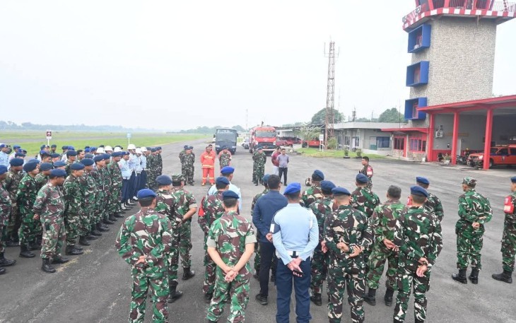 Lanud Soewondo Gelar Latihan Emergency Response Plan