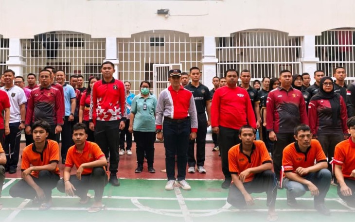 Semarak lomba kemerdekaan Rutan Labuhan Deli, Rabu (13/8)