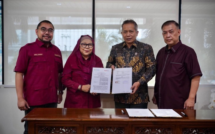 Wamenkop Ferry Juliantono saat MoU kerja sama dengan KGN di Jakarta, Kamis (14/8)