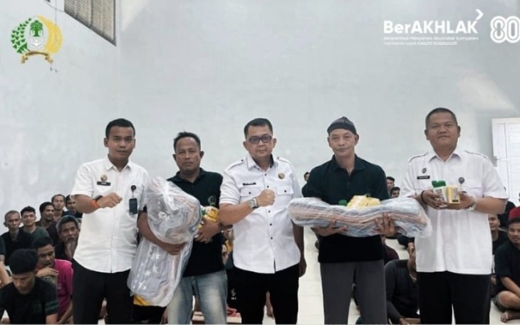 Lapas Binjai Bagikan Perlengkapan Mandi