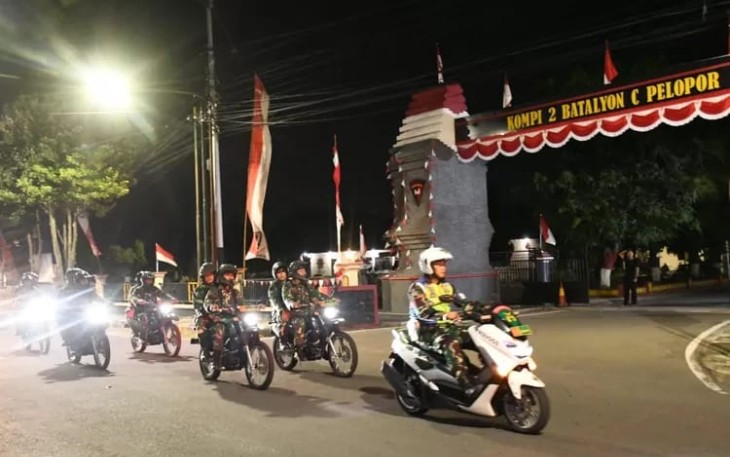 Patroli gabungan wilayah Kodim 0803/Madiun