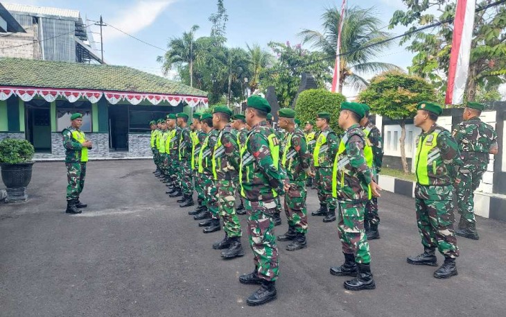 Apel siaga antisipasi demo personel Kodim 0803/Madiun