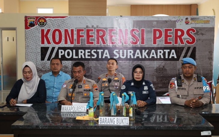 Polresta Surakarta Amankan Tiga Anak yang Diduga Membawa Bom Molotov Saat Unjuk Rasa