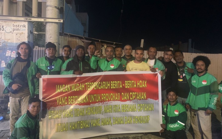 Komunitas Ojek Online Kota Kupang ajak Masyarakat Tidak Terpengaruh Berita Hoax