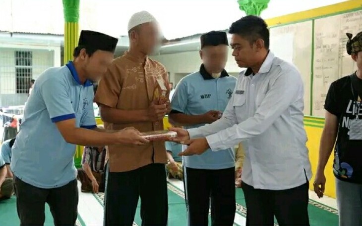 Warga binaan Rutan Pangkalan Brandan 