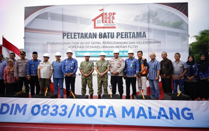 Danrem 083/Bdj Awali Gerakan Nasional Koperasi Merah Putih di Malang