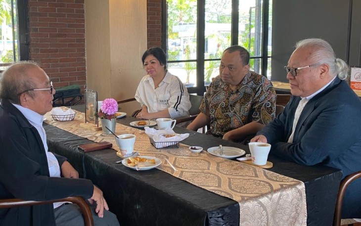 Tiga guru besar bertemu secara hangat dan penuh makna pada Kamis( 23/09/2025)