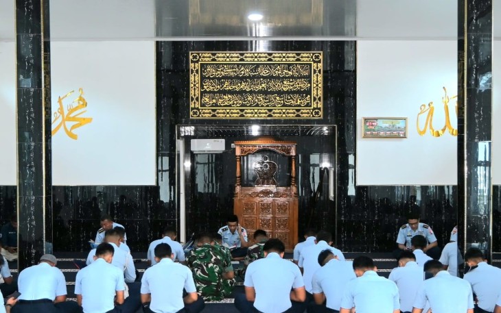 Personel Lanud Raden Sadjad Natuna Doakan Sukses Latihan MOT 2025