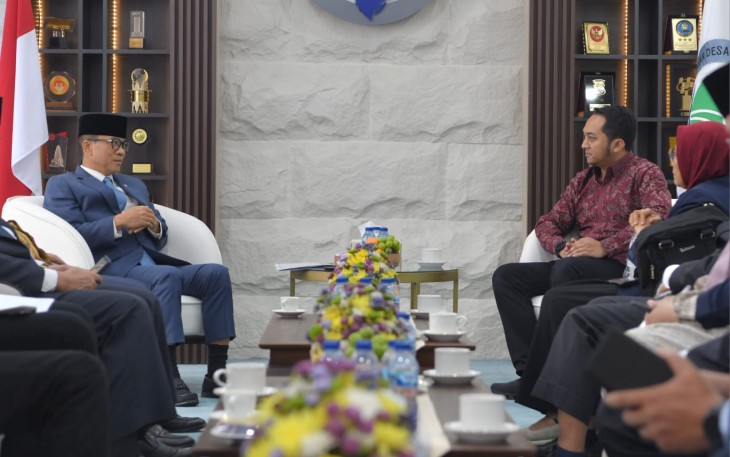 Mendes Yandri saat menerima audiensi Ketua ISCN Bayu Arie Fianto di Jakarta, Rabu (29/10)