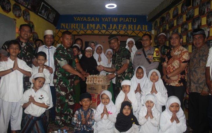 Kodim 0501/Jakarta Pusat Melaksanakan Kegiatan Cinta Anak Yatim Piatu