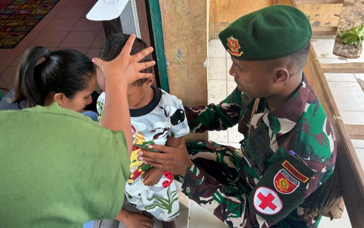 Pos Haslot Dan Motamasin Laksanakan Pemeriksaan Balita di Alas Selatan