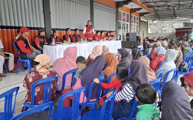 Solidaritas PDI Perjuangan Jatim untuk Korban Erupsi Semeru