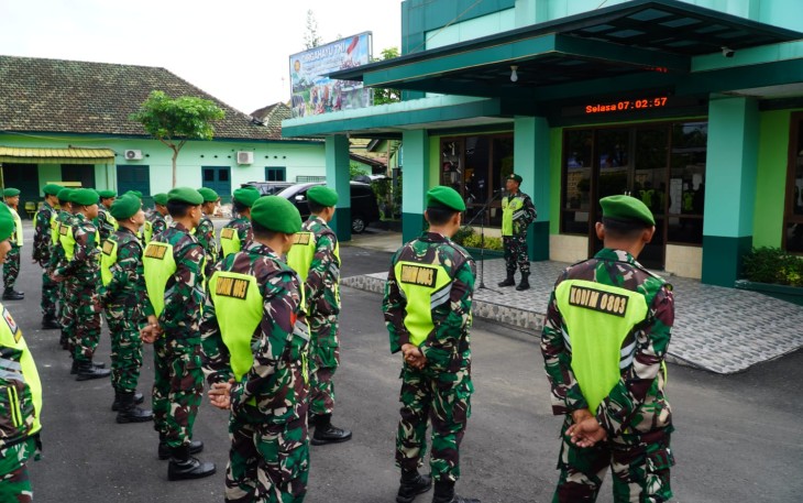 Apel siaga prajurit Kodim 0803/Madiun