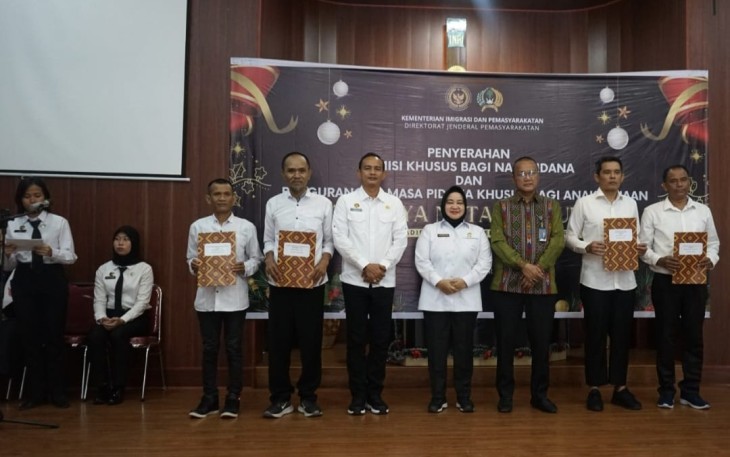 Kanwil Ditjen Pemasyarakatan Sumut Berikan Remisi Khusus Natal 2025 Kepada 3.088 Narapidana dan 17 Anak Binaan