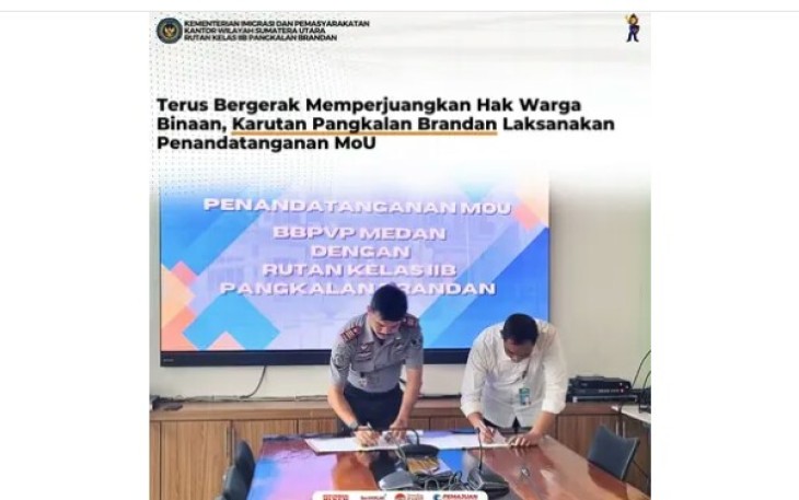 Karutan Pangkalan Brandan pada Kegiatan MoU