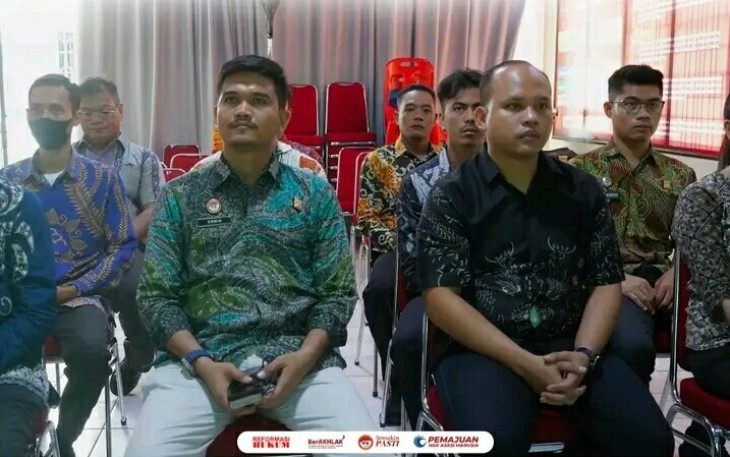 Rutan Pangkalan Brandan Mengikuti Pengarahan Dirjenpas Secara Virtual