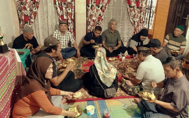 Pengurus dan Anggota Pewarta Polrestabes Medan Menghadiri Acara Buka Puasa Bersama di Kediaman Indra W Hasibuan.