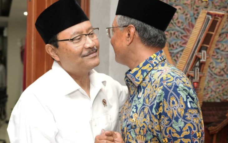 Mensos Saifullah Yusuf menerima dengan hangat kunjungan Menteri PU Dody Hanggodo di Jakarta, Rabu (9/4)