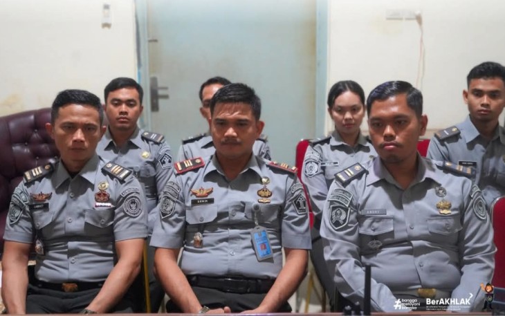 Karutan Pangkalan Brandan Beserta Jajaran Mengikuti Anev Pembinaan Kinerja Penyelenggaraan Pemasyarakatan.